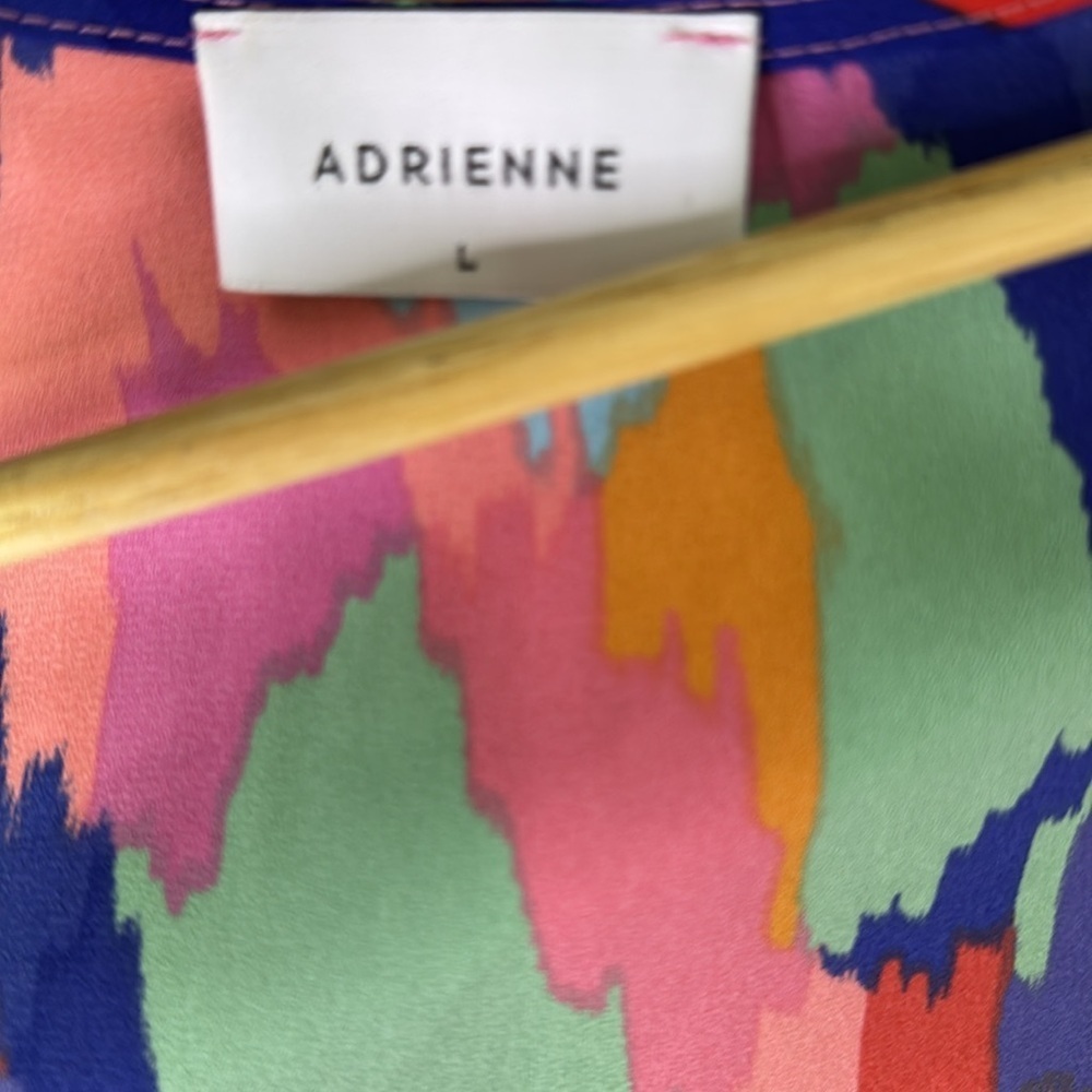 Adrienne colorful paintbrush kimono size large no wear - Picture 2 of 4